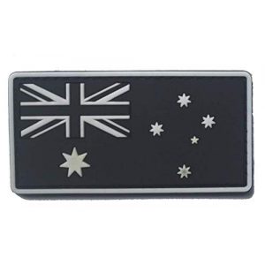 Tactical PVC Patch Airsoft Morale Patch 1 Australia Flag PVC Military Tactical Morale Patch Badges Emblem Applique Hook Patches for Clothes Backpack Accessories