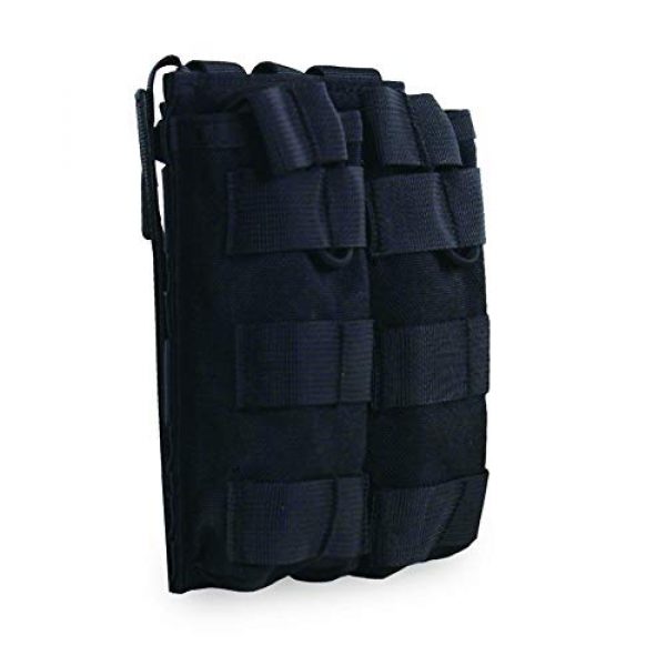 LEJUNJIE Tactical Pouch 2 LEJUNJIE M4 M16 AP15 Tactical Magazine Bag, Open Top Mag Bracket, Double Airgun MOLLE Mag Pouch