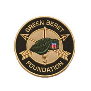 Tactical Embroidery Patch Airsoft Morale Patch 1 Green Beret Foundation Tactical Embroidery Patch Hook & Loop Morale Patch Military Patch for Clothing Accessory Backpack Armband