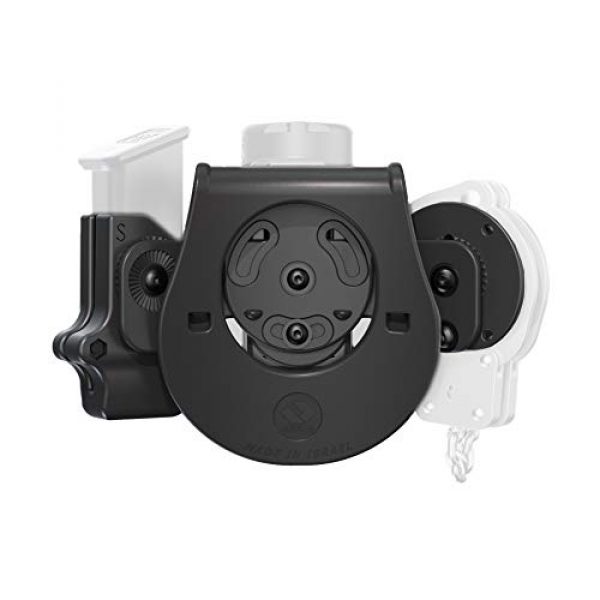 Orpaz Tactical Pouch 2 Orpaz Handcuff Case, Pepper Spray Holder and Magazine Holster (Steel Magazines)