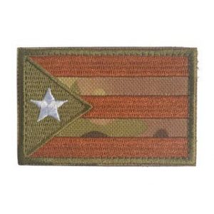 Tactical Embroidery Patch Airsoft Morale Patch 1 American USA Puerto Rico Flag Tactical Embroidery Patch Hook & Loop Morale Patch Military Patch for Clothing Accessory Backpack Armband (color3)