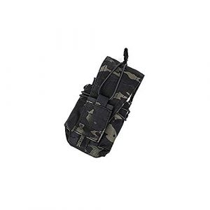 TMC Tactical Pouch 1 TMC Tactical Molle AVS Belt MBITR Black Multicam Pouch Bag for 5.56 7.62 Mag