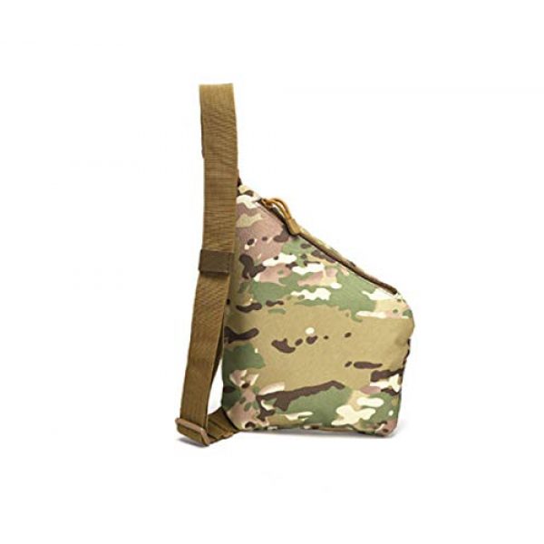 Jipemtra Tactical Pouch 3 Jipemtra Tactical Messenger Bag Small Molle Military Assault Gear Sling Pack Tackle Side Bag EDC Sling Pack Utility Versipack (CP)