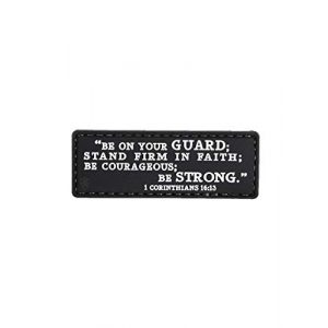 5ive Star Gear Airsoft Morale Patch 1 5ive Star Gear "1 Corinthians 16:13" Quote Morale Patch, One Size, Multi-Colored