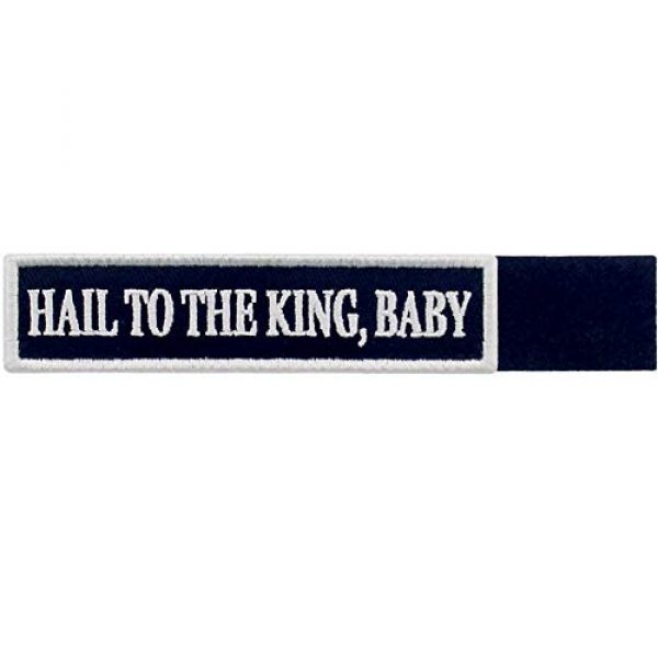 Rocking Planet Airsoft Morale Patch 4 Hail to The King Baby Patch Embroidered Morale Applique Fastener Hook & Loop Emblem