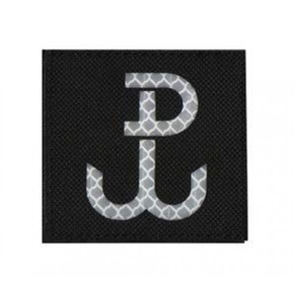 Tactical Embroidery Patch Airsoft Morale Patch 1 IR GROM TF-49 Poland Kotwica JWK Special Force Group Infrared Reflective Tactical Embroidery Patch Hook & Loop Morale Patch Military Patch for Clothing Accessory Backpack Armband