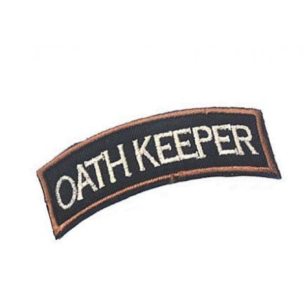 Embroidery Patch Airsoft Morale Patch 2 Oath Keeper Military Hook Loop Tactics Morale Embroidered Patch