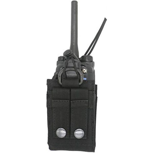 LefRight Tactical Pouch 4 LefRight Adjustable Storage Tools Walkie Talkie Pouch Molle Multi-Functional Tactical Radio Holster Heavy Duty Holder