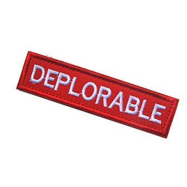 Embroidery Patch Airsoft Morale Patch 3 Deplorable Military Hook Loop Tactics Morale Embroidered Patch (color2)
