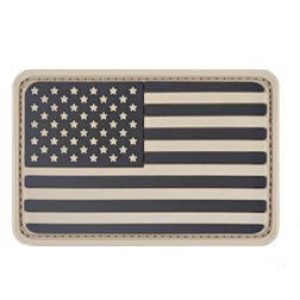 Tactical PVC Patch Airsoft Morale Patch 1 USA Flag PVC Military Tactical Morale Patch Badges Emblem Applique Hook Patches for Clothes Backpack Accessories