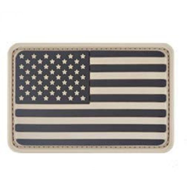 Tactical PVC Patch Airsoft Morale Patch 1 USA Flag PVC Military Tactical Morale Patch Badges Emblem Applique Hook Patches for Clothes Backpack Accessories