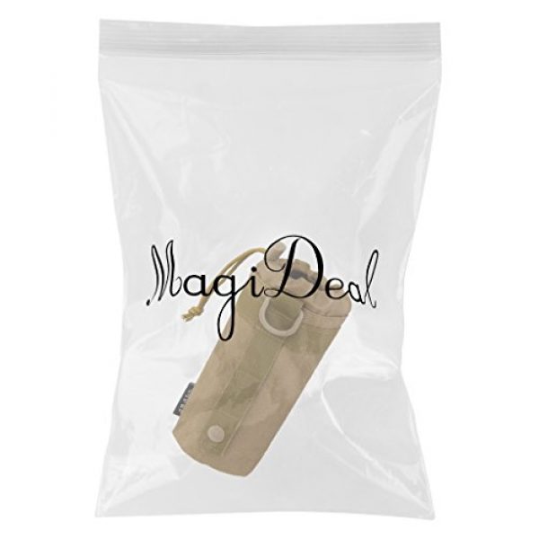 Generic Tactical Pouch 2 Outdoor Tactical Molle System Water Bottle Holder Bag - Tan