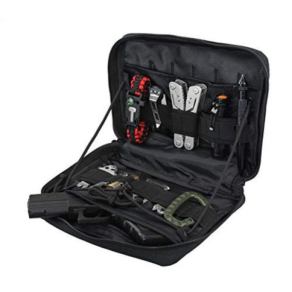 WYNEX Tactical Pouch 3 WYNEX Tactical Admin Molle Pouch, Medical EDC EMT Utility Bag Shell Design Attachment Pouches 1000D Nylon Hiking Belt Bags Waterproof