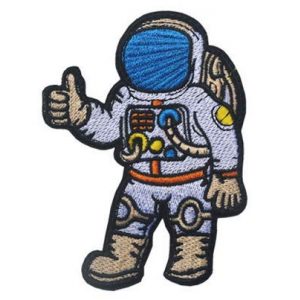 Tactical Embroidery Patch Airsoft Morale Patch 1 NASA Astronaut Tactical Embroidery Patch Hook & Loop Morale Patch Military Patch for Clothing Accessory Backpack Armband
