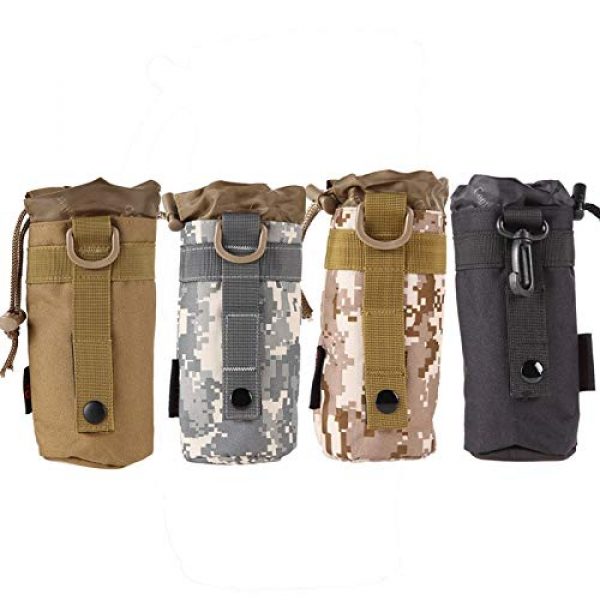Ponis-Limos Tactical Pouch 3 Ponis-Limos - Outdoor Tactical Gear Military Molle System Water Bottle Bag Kettle Pouch Holder Black/Khaki/CP/DCU