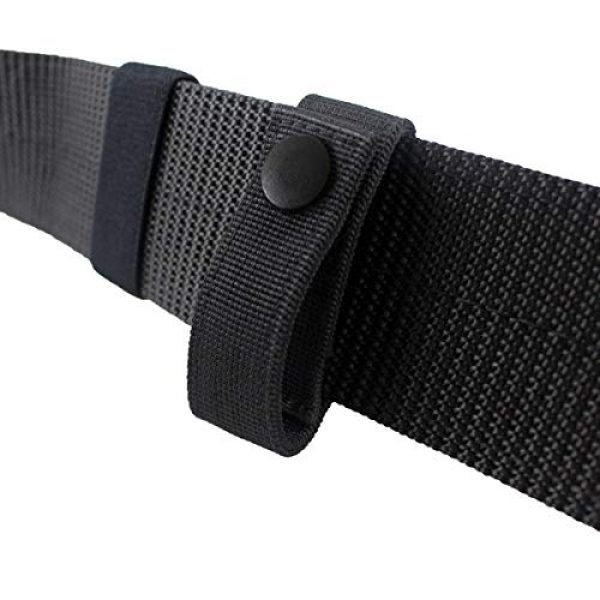 Aolamegs Tactical Pouch 5 Aolamegs (2 Pack Nylon Handcuff Strap Holder,Handcuff Case,Single Snap,Slide-On fits 2 1/4" in Belts,Black,