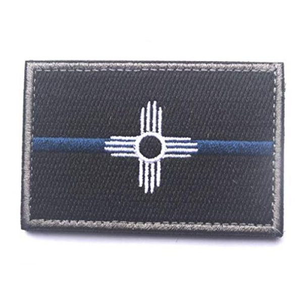 Tactical Embroidery Patch Airsoft Morale Patch 1 State Flag of New Mexico Embroidery Patch Military Tactical Morale Patch Badges Emblem Applique Hook Patches for Clothes Backpack Accessories