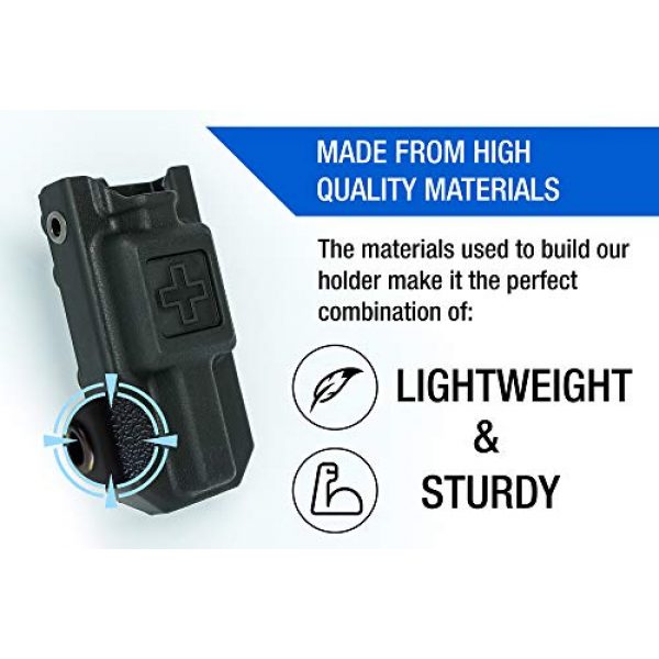 Aid&Aim Tactical Tactical Pouch 3 Tourniquet Holder Pouch by Aid&Aim Tactical for Gen7 Tourniquet or Older Gen Tourniquets- Holster Case with Belt Clip Fits Molle Equipment,Police Gear, Duty and Utility Belt up to 2" Wide