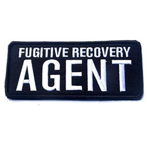 Embroidered Patch Airsoft Morale Patch 1 Fugitive Recovery Agent 3D Tactical Patch Military Embroidered Morale Tags Badge Embroidered Patch DIY Applique Shoulder Patch Embroidery Gift Patch