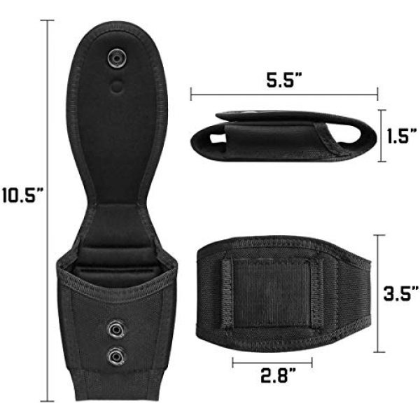 Easyinsmile Tactical Pouch 2 Easyinsmile Handcuff Case Universal Quick Release Black Nylon Handcuff Holder with Secure Snap and Belt Loop Law Enforcement Military Standard Handcuff Pouch