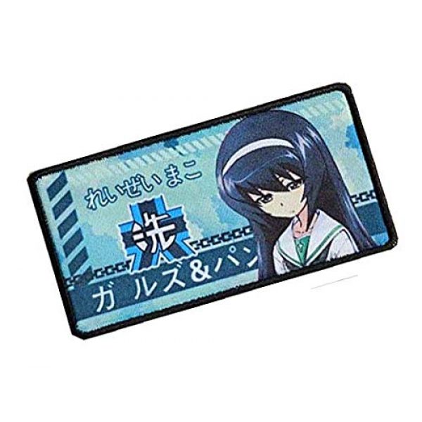 Fine Print Patch Airsoft Morale Patch 2 Japan Anime Girls & Panzer Hook Loop Tactics Morale Printed Patch (color5)
