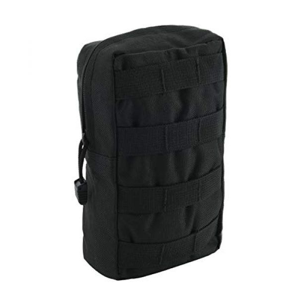 CM Tactical Pouch 1 CM Black Color Waterproof Tactical Compact Pouch Bag Organizer Molle Pouch Bag Utility EDC Pouch Bag for Outdoor Camping Hiking