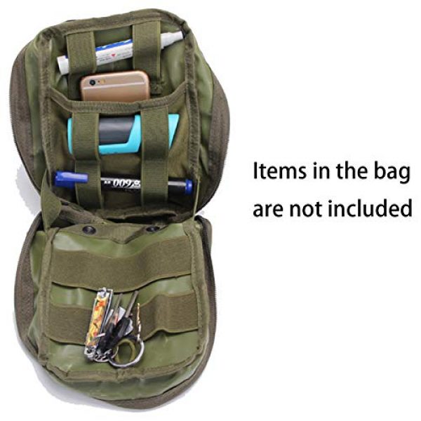 Military Ba Tactical Pouch 2 Military Ba EMT Pouch MOLLE Ifak Pouch Tactical MOLLE First Aid Kit Utility Pouch-64.38.3 Army Green