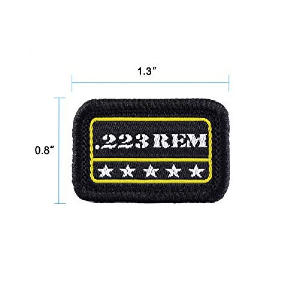 Raiseek Airsoft Morale Patch 2 Raiseek 9mm .40 .45 .380 12GA 7.62 .223 5.56 .30 .22 Military Tactical Morale Patch Hook and Loop Fastener Backing Decorative Patch Variety