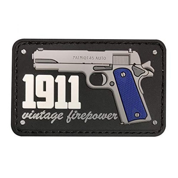 Morton Home Airsoft Morale Patch 1 Morton Home 1911 Vintage Firepower PVC Patch (Black)