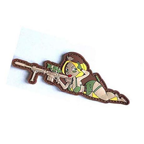 PVC PATCH Airsoft Morale Patch 2 WW 2 Sexy Special Ops Pin up Girl Military Hook Loop Tactics Morale PVC Patch (color2)