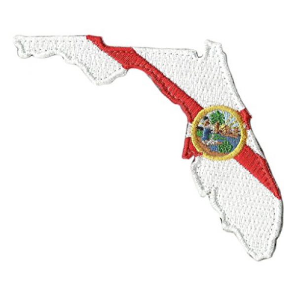Gadsden and Culpeper Airsoft Morale Patch 1 Die Cut Florida State Patch - 2" x 3"