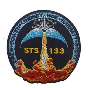 Tactical Embroidery Patch Airsoft Morale Patch 1 STS 133 NASA Space Mission Tactical Embroidery Patch Hook & Loop Morale Patch Military Patch for Clothing Accessory Backpack Armband