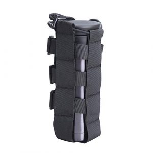 Elitezip Tactical Pouch 1 Elitezip Outdoor Sport Water Botttle Pouch, Tactical Molle Mesh Water Bottle Holder, Multifunctional Adjustable Water Bottle Carrier Black