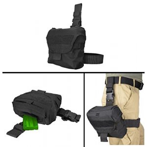 Ultimate Arms Gear Tactical Pouch 1 Ultimate Arms Gear Tactical Black Utility Multi Purpose MOLLE Dump Ammo Ammunition Magazine Stripper Clips Pouch Drop Leg & Belt Adjustments Universal Rifle Shotgun Pistol Gun