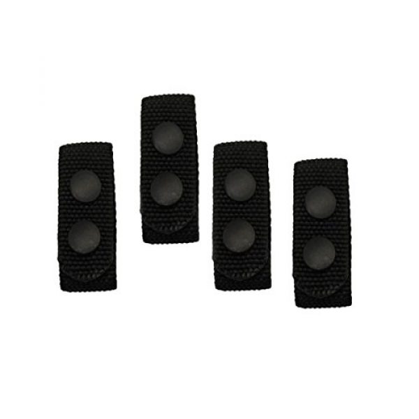 HPU Tactical Pouch 1 Tact Squad TG017 Molded Nylon Belt Keepers, Set of 4, Black