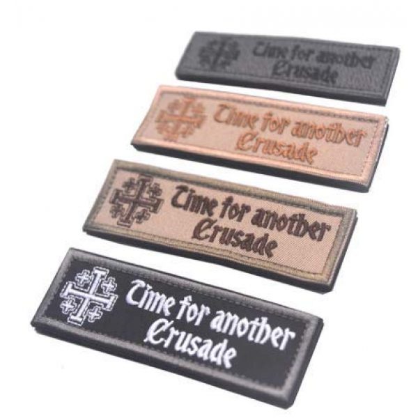 Military Embroidered Patch Airsoft Morale Patch 1 Time for Another Crusade Tactical Morale Military Embroidered Patch