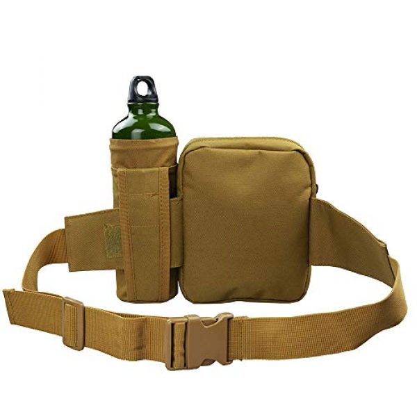 Gexgune Tactical Pouch 4 Gexgune Tactical Kettle Bag Outdoor Waist Belt Bag 900D Military Water Bottle Holder Bag Waterproof Utility Bag for Running Climbing