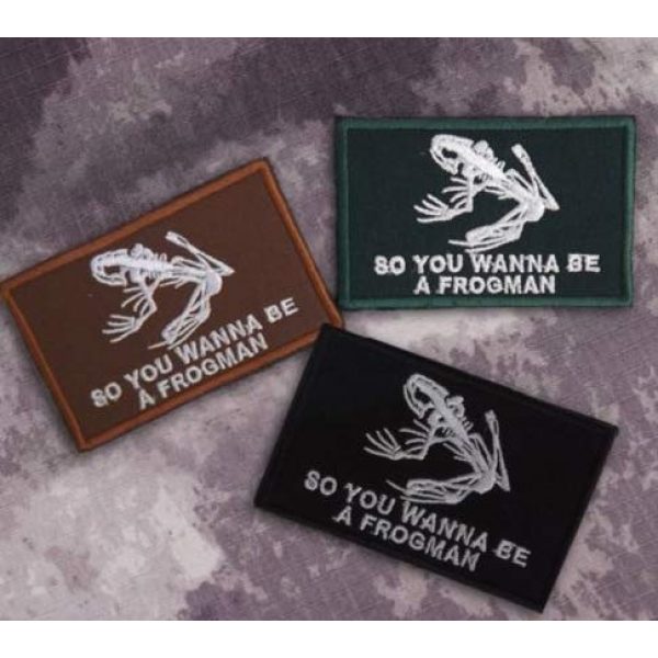 Tactical Embroidery Patch Airsoft Morale Patch 1 3pcs So You Wanna Be A Frogman Navy Seal Devgru Tactical Embroidery Patch Hook & Loop Morale Patch Military Patch for Clothing Accessory Backpack Armband