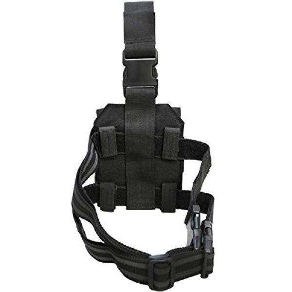 DBM IMPORTS Tactical Pouch 4 Black Molle Tactical Drop Leg 5.56 .223 MAG PALS Pouch Bag Holster Carrier