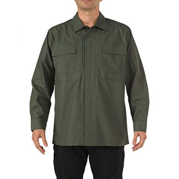 5.11 Tactical Shirt 1 5.11 Tactical Men's Ripstop TDU Long Sleeve Shirt, Teflon Treated, Style 72002