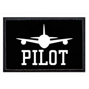 P PULLPATCH Airsoft Morale Patch 1 Pilot Morale Patch | Hook and Loop Attach for Hats, Jeans, Vest, Coat | 2x3 in | by Pull Patch