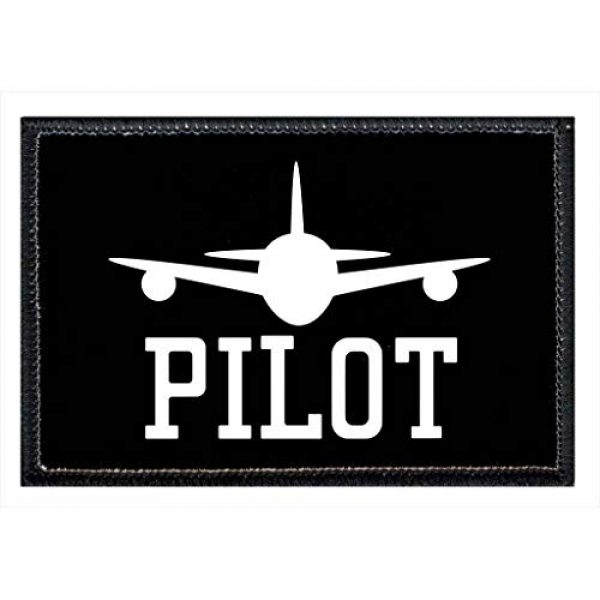 P PULLPATCH Airsoft Morale Patch 1 Pilot Morale Patch | Hook and Loop Attach for Hats, Jeans, Vest, Coat | 2x3 in | by Pull Patch