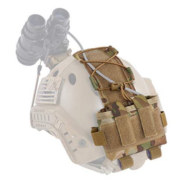 IDOGEAR Tactical Pouch 3 IDOGEAR Tactical Pouch MK2 Helmet Counterweight Battery Pouch NVG Battery Carrier Universal Accessory Bag for Airsoft Hunting Outdoor Sports