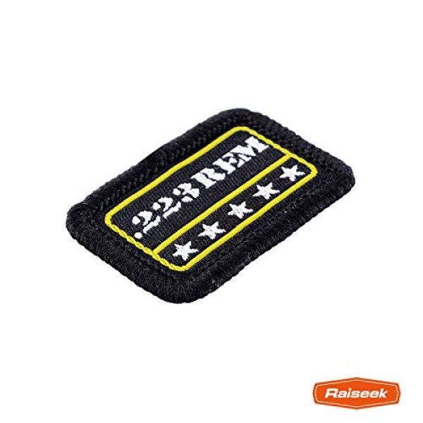 Raiseek Airsoft Morale Patch 3 Raiseek 9mm .40 .45 .380 12GA 7.62 .223 5.56 .30 .22 Military Tactical Morale Patch Hook and Loop Fastener Backing Decorative Patch Variety