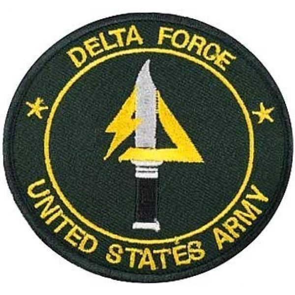 Embroidery Patch Airsoft Morale Patch 1 US Delta Forces Military Hook Loop Tactics Morale Embroidered Patch