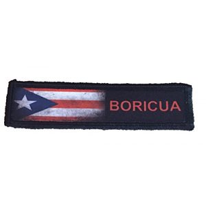 RedheadedTshirts Airsoft Morale Patch 1 1x4 Puerto Rico Boricua Tactical Military Morale Patch. 1x4" Hook and Loop Made in The USA Perfect for Your Rucksack, Pack Bag, Molle Gear, Operator hat or Cap!