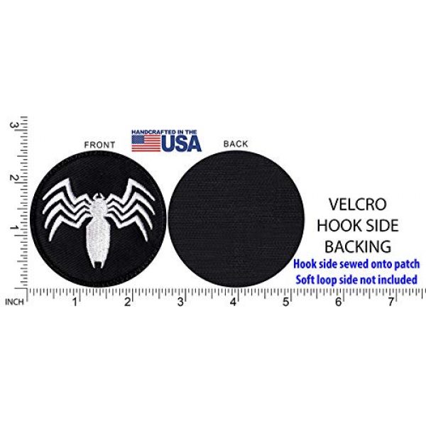Tactical Patch Works Airsoft Morale Patch 5 Venom Spider Shape Logo Patch