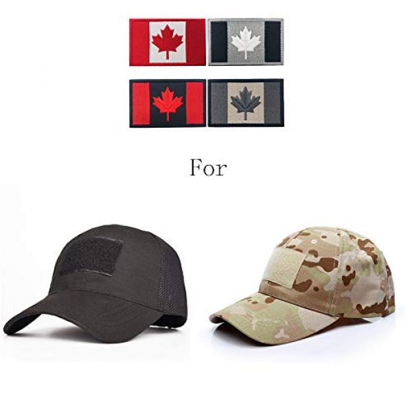 Heyqie Airsoft Morale Patch 7 2 Pieces Canada Flag Patches, Canadian Flag Patch 3.1 X 2.0 Inch Velcro Patches Morale Military Uniform Emblem Patch Iron-on Patch for Tactical Backpacks Bags Clothes Jackets Hats