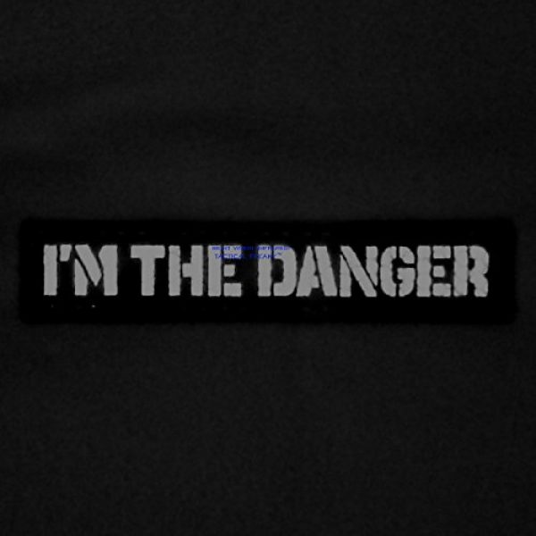 Tactical Freaky Airsoft Morale Patch 2 IR I am The Danger 1x5 Multicam Infrared Name Tag Callsign Morale Tactical Fastener Patch