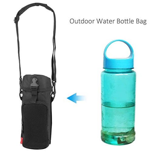 VGEBY Tactical Pouch 5 VGEBY Outdoor Water Bottle Bag Waterproof Outdoor Tactics Water Bottle Bag Pouch Hydration Carrier Sport Bag for Camping Hiking Fishing